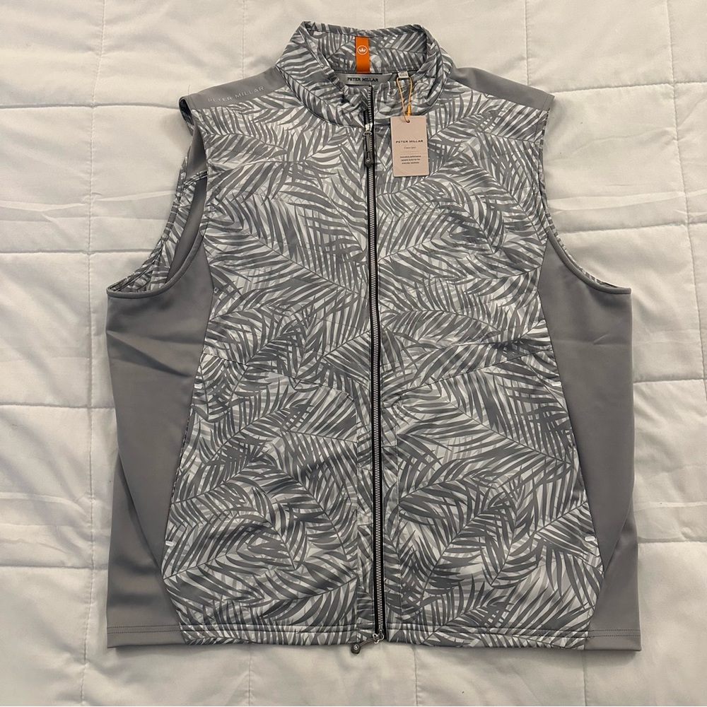 Peter Millar Fuse Elite Hybrid Golf Vest | Gray |  NEW with Tags | Men’s size XL